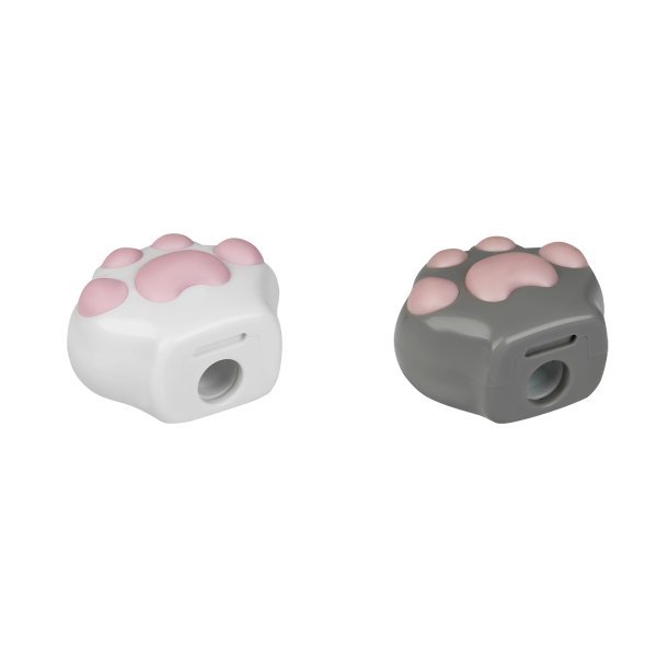 Точилка пластиковая MESHU "Little Paw" 1 отверстие, ассорти RE-MS_65654