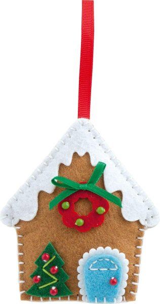 Набор для шитья из фетра FOLIA Gingerbread House/Пряничный домик FL-52914