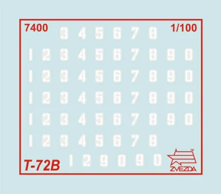 Сборная модель: Советский танк Т-72Б, З-7400