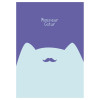 Тетрадь 40л. A5 клетка MESHU "Mr. Cat" матовая ламинация, выб. лак, ЕВРО RE-MS_49800