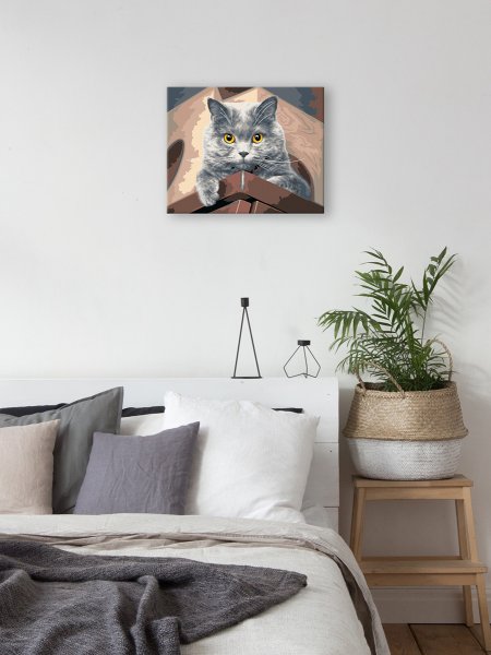 Набор для раскрашивания по номерам (холст на подрамнике) ФРЕЯ 50 х 40 см "Взгляд сверху" PNB/PL-356