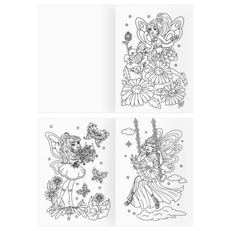 Раскраска А4 ТРИ СОВЫ "Прекрасные феи" 8 стр. RE-РА4_56232