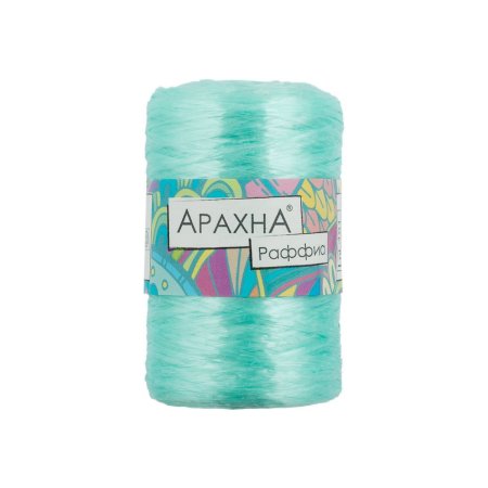 Пряжа ARACHNA Raffia 100% полипропилен 1 x 50 г 200 ± 12 м №49 мята ARA-RAF-49