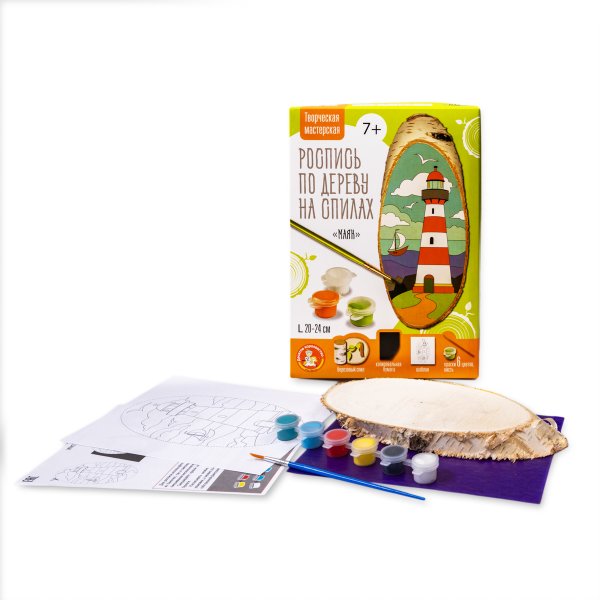Набор для росписи на спилах "Маяк" KOR-04795