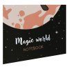 Записная книжка 170 x 170 мм 40л. MESHU "Magic world" 80 г/м2 на скрепке, soft-touch, тиснение фольгой, без линовки RE-MS_53367