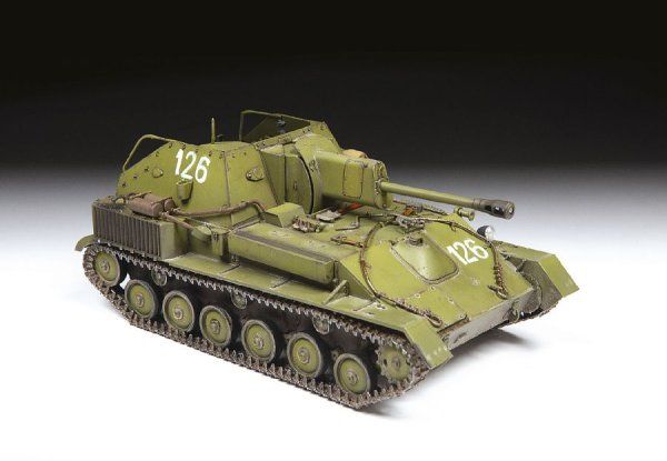 Сборная модель: Советская самоходная артиллерийская установка Су-76М, З-3662