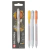 Ручки гелевые SAKURA Gelly Roll Metallic, выдвижные, набор 3 цвета (золото, серебро, медь) RTPXGBRAMET3B
