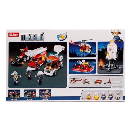 Конструктор Пожарный "Пожар на нефтебазе" 490 деталей SIM-5146991