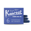 Набор картриджей Kaweco для перьевых ручек 6 штук Королевский синий в картонной коробке KAW-10000256