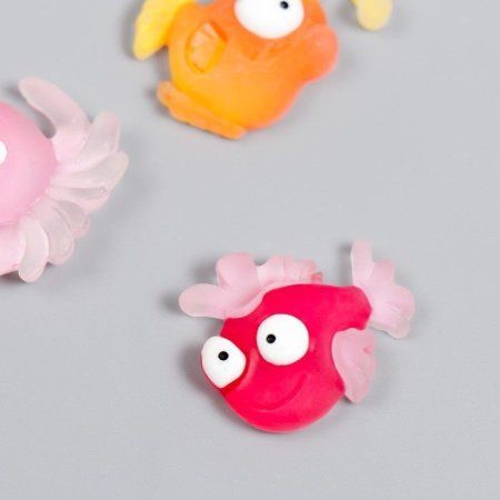 Декор для творчества пластик "Аквариумные рыбки с большими глазами" 10 шт 2.5 x 2 см SIM-7706063