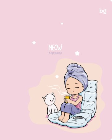 Тетрадь 48л. A5 клетка BG "Котики" выборочный лак RE-Т5ск48_вл_61091 Тетрадь 48л. A5 клетка BG "Котики" выборочный лак RE-Т5ск48_вл_61091