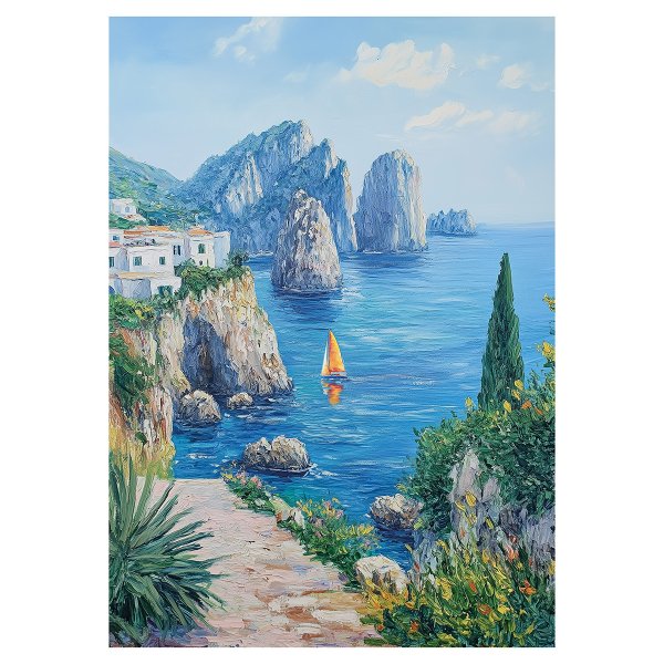 Пазл 1000 элементов ФРЕЯ "Премиальная коллекция. На острове Капри" TOP-PZL-1000/03