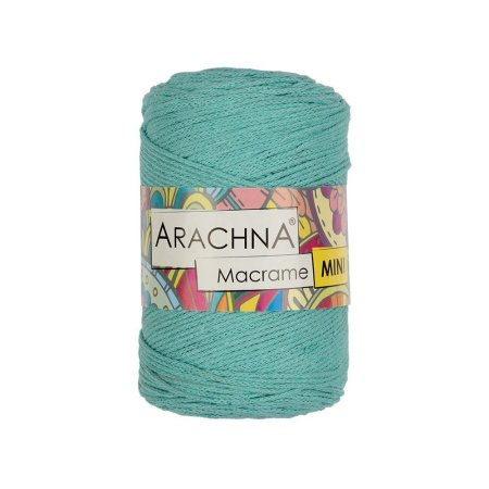 Пряжа ARACHNA Macrame Mini 80% хлопок, 20% полиэстер 1 x 250 г 200 м №19 мятный ARA-MAC-19