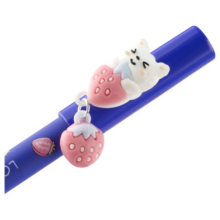 Ручка гелевая стираемая MESHU "Friendsberry" синяя, 0.5 мм, корпус ассорти, с топпером RE-MS_55631