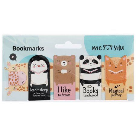 Закладки магнитные для книг 4 шт MESHU "Book lovers" RE-MS_46707