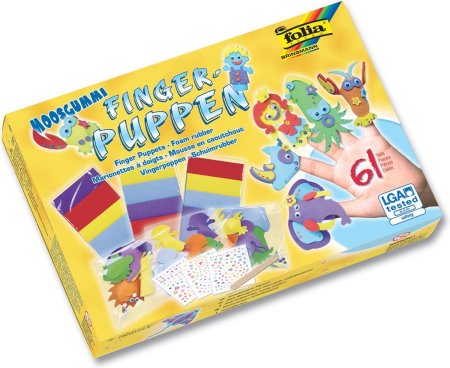 Набор для изготовления пальчиковых кукол FOLIA Finger Puppets 15 персонажей, аксессуары FL-23019