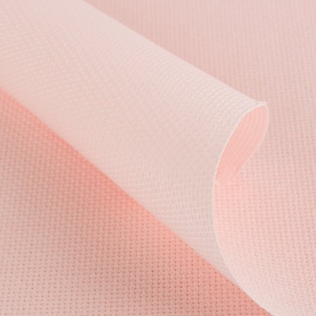 Канва GAMMA Aida №14 100% хлопок 1 шт 30 х 40 см ± 2 см св-розовый K04-30-40-LP