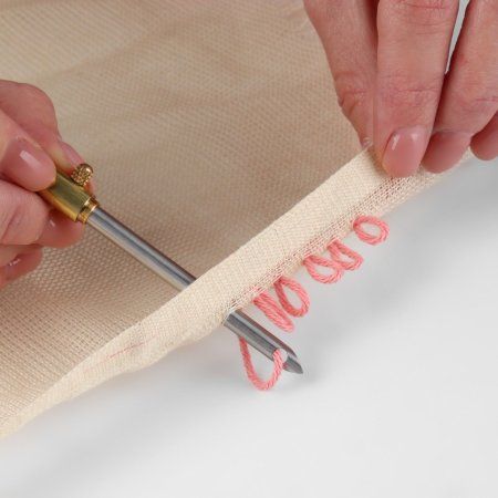 Игла для вышивания по ковровой технике d 2.5/3.5/ 5мм с держателем серебр./золотой АУ SIM-9684221