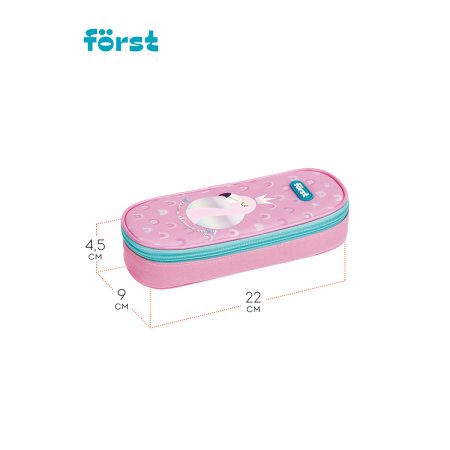 Пенал корпусный 1 отделение Forst "Shiny flamingo" 220 x 90 x 45, полиэстер RE-FT-PF-010302