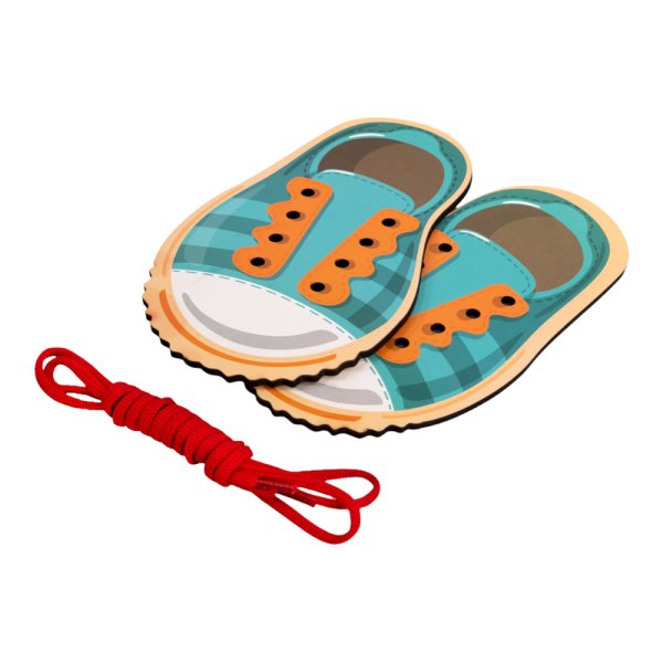 Шнуровка Baby Toys Wood "Ботинки" деревянная  KOR-05129