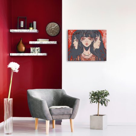 Набор для раскрашивания по номерам (холст на подрамнике) ФРЕЯ 50 х 40 см "Томиэ" PNB/PL-306