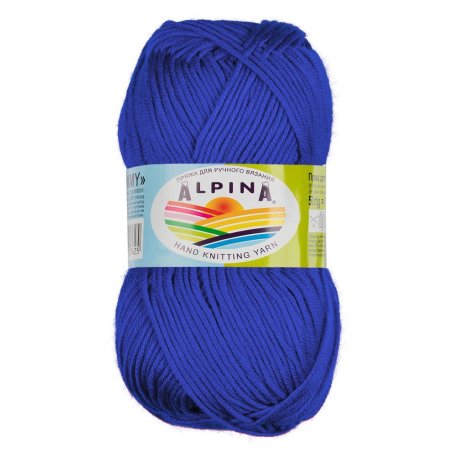 Пряжа ALPINA Tommy 100% микнес 1 х 50 г 130 ± 10 м №028 яр.синий ALP-TOM-028