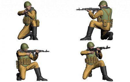 Сборная модель: Советские десантники. Афганистан З-3619 Сборная модель: Советские десантники. Афганистан З-3619