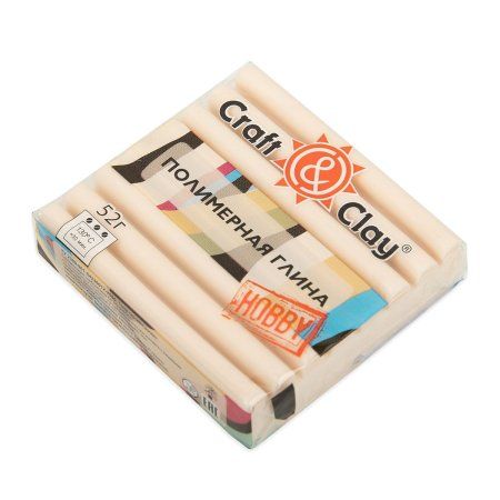 Полимерная глина CRAFT&CLAY кашемир 52 г №1703 ваниль CCH-KASH-1703