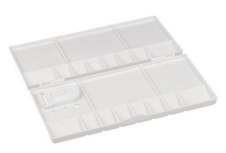 Палитра VISTA-ARTISTA пластиковая 20 x 10 см для акварельных красок PLP-2010