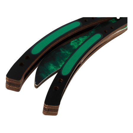 Нож деревянный ТРИ СОВЫ Бабочка "Волны Изумруд" пакет с европодвесом RE-НД2БК001