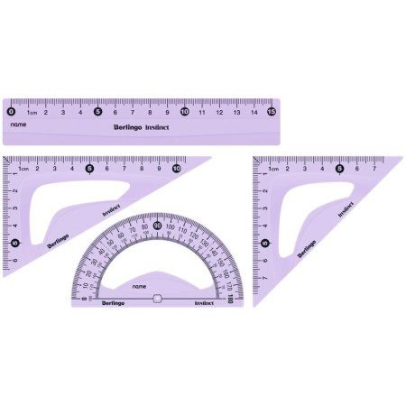 Набор чертежный малый Berlingo "Instinct" (треуг. 2 шт, линейка 15 см, транспортир) ассорти RE-RS_40015 Набор чертежный малый Berlingo "Instinct" (треуг. 2 шт, линейка 15 см, транспортир) ассорти RE-RS_40015