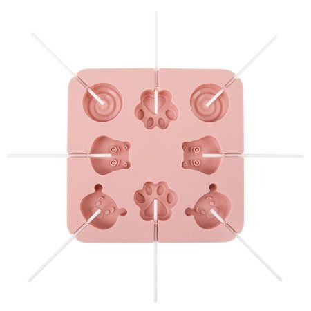 S-CHIEF Форма силиконовая для леденцов 16.2 x 16.2 x 1 см - 8 ячеек SPC-0506