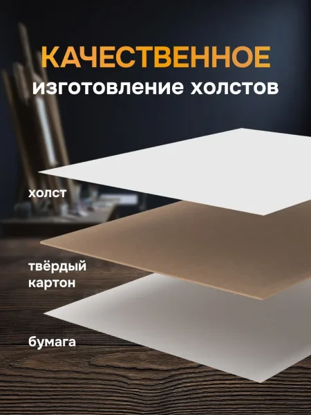 Холст грунтованный на картоне Стихия 30 x 40 см 280 г/м2 хлопок MPST06011