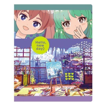 Тетрадь 40л. A5 клетка BG "Hello, new day" RE-Т5ск40 11056