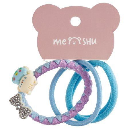 Резинки для волос MESHU ассорти текстур, 3 шт, европодвес RE-MS_60566