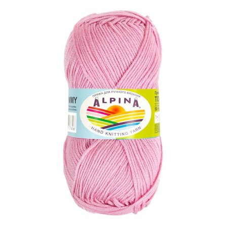 Пряжа ALPINA Tommy 100% микнес 1 х 50 г 130 ± 10 м №012 св. розовый ALP-TOM-012