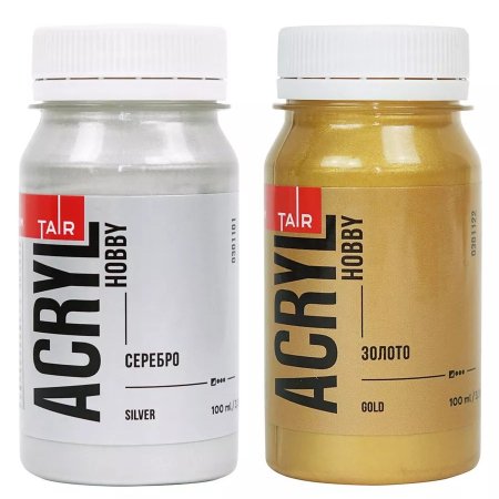 Краска "Акрил-Хобби" 100 мл металлик