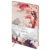 Записная книжка А5 80л. Greenwich Line "Sakura. Lonely mountain" ЛАЙТ, кожзам, с резинкой, тиснение фольгой, блок в линию RE-NA5_51396