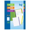 Сменный блок 120л. A4 BG, белый с цветными краями, пленка т/у, с вкладышем RE-СБ4ту120_ц_12355
