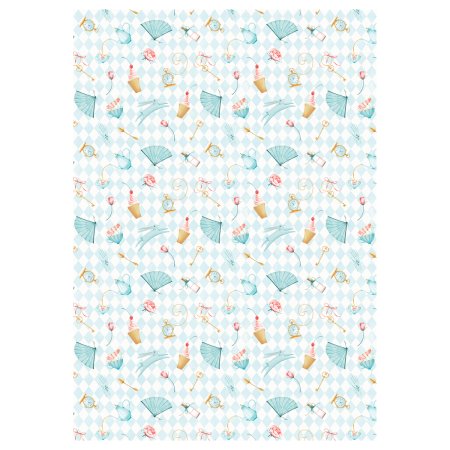 Упаковочная бумага глянцевая MESHU "Tenderness" 1л. 70 x 100 см 80 г/м2, ассорти, 5 дизайнов RE-MS_62804