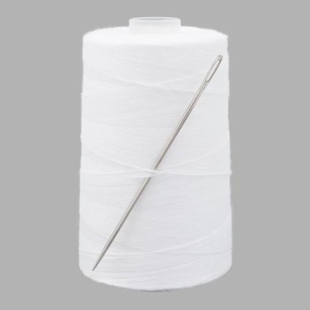 Нитки штапельные для прошивки документов 170 ЛШ 100% полиэфир белые 1000 м НШ-170ЛШ