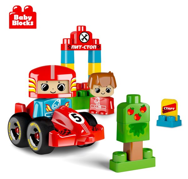 Конструктор Baby Blocks "Пит-стоп" 30 деталей KOR-03909