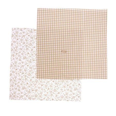 Набор тканей для пэчворка ART UZOR 50 х 50 см 2 шт «Карамельная нежность» 1872416