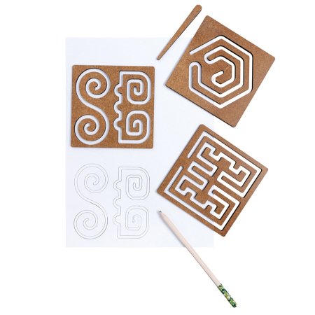 Нейропсихологический тренажер "Межполушарные доски", со съёмными трафаретами KOR-05893