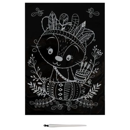 Гравюра с мультицветной основой ТРИ СОВЫ А4 "Лиса" RE-GA4_49935 Гравюра с мультицветной основой ТРИ СОВЫ А4 "Лиса" RE-GA4_49935