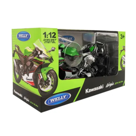 Мотоцикл WELLY 1:12 Kawasaki Ninja ZX-10R, зеленый IT-62204GW