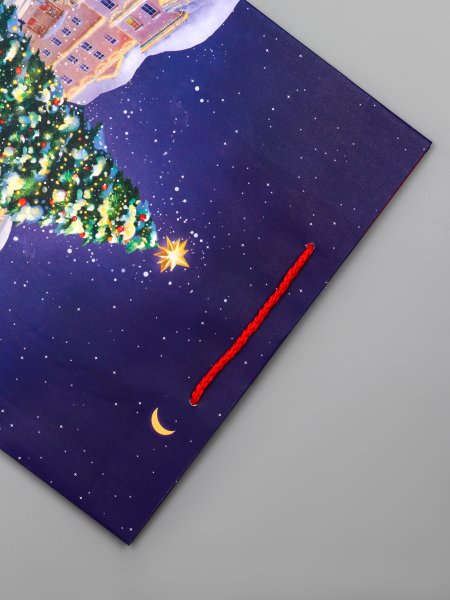 Пакет подарочный ламинированный 26 х 12 х 32 см "Новогодний каток" SIM-10911826