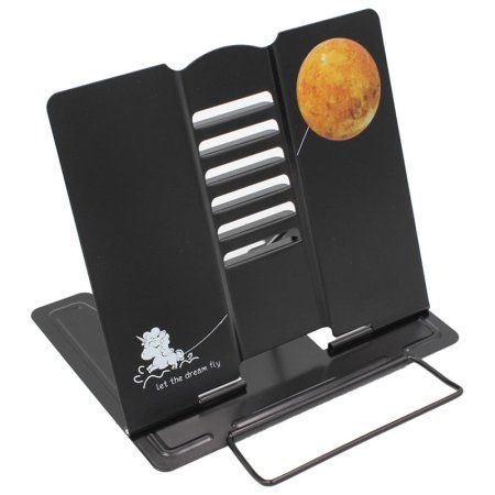 Подставка для книг ArtSpace "Планеты" регулируемый угол наклона, черная RE-297431 Подставка для книг ArtSpace "Планеты" регулируемый угол наклона, черная RE-297431
