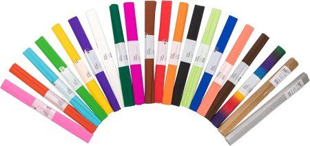 Бумага крепированная FOLIA 50 x 250 см в рулоне, 140 жёлто-зелёный FL-820140