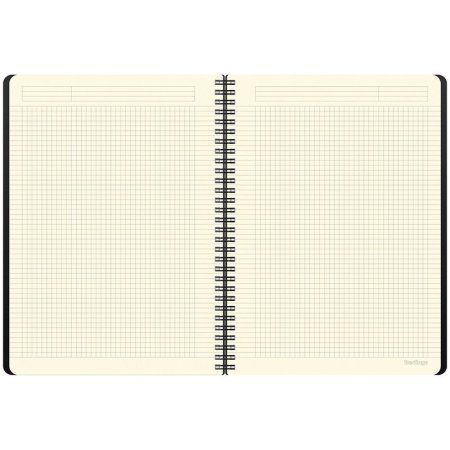 Бизнес-тетрадь А4+ 80л. Berlingo "Steel&Style" 80 г/м2, на гребне, пластик, черная RE-WNt_A4001